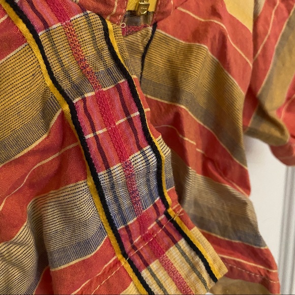 Striped zip-up Anthropologie’s Odille Top sz4/6 - Picture 5 of 7